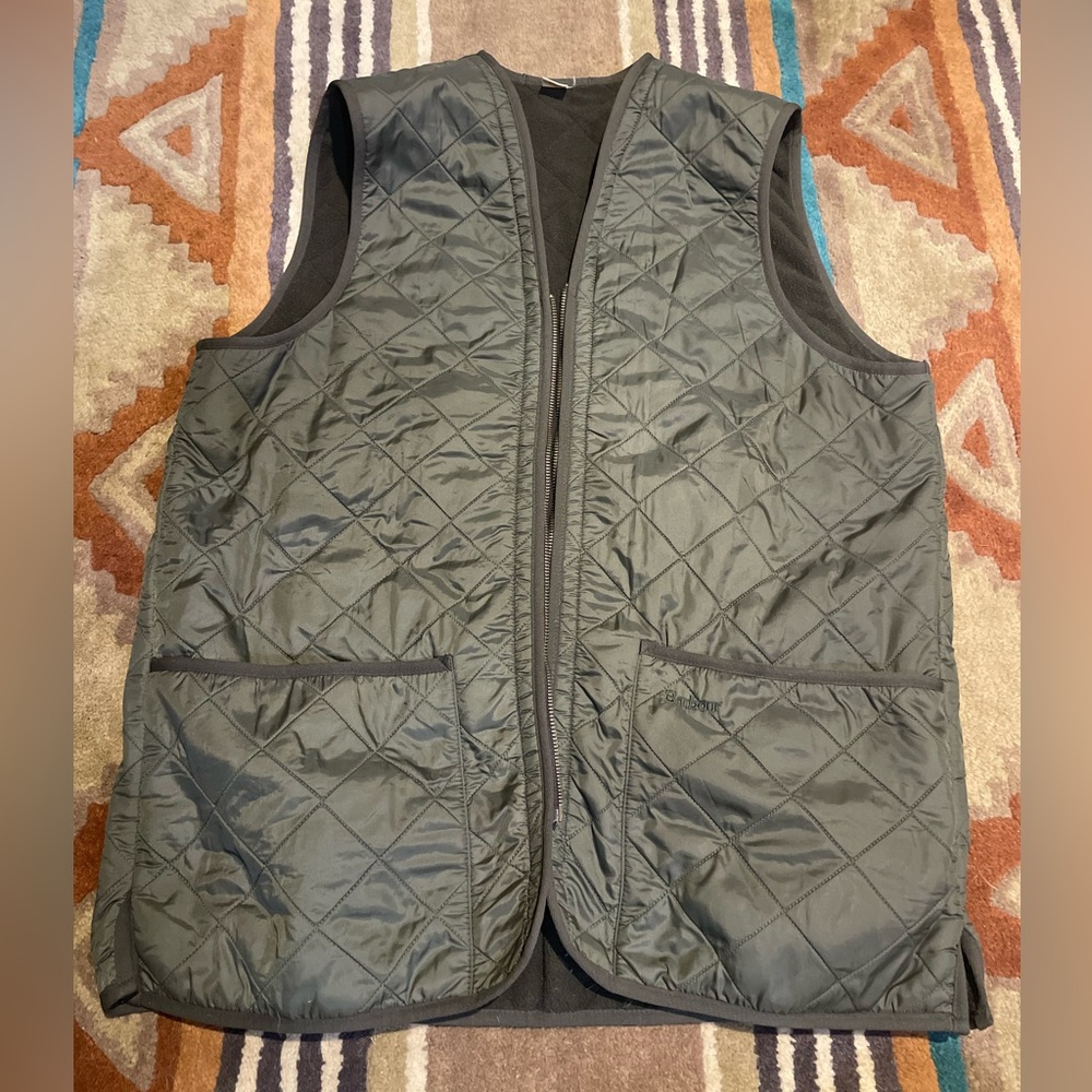 Barbour Polarquilt Waistcoat zip in liner